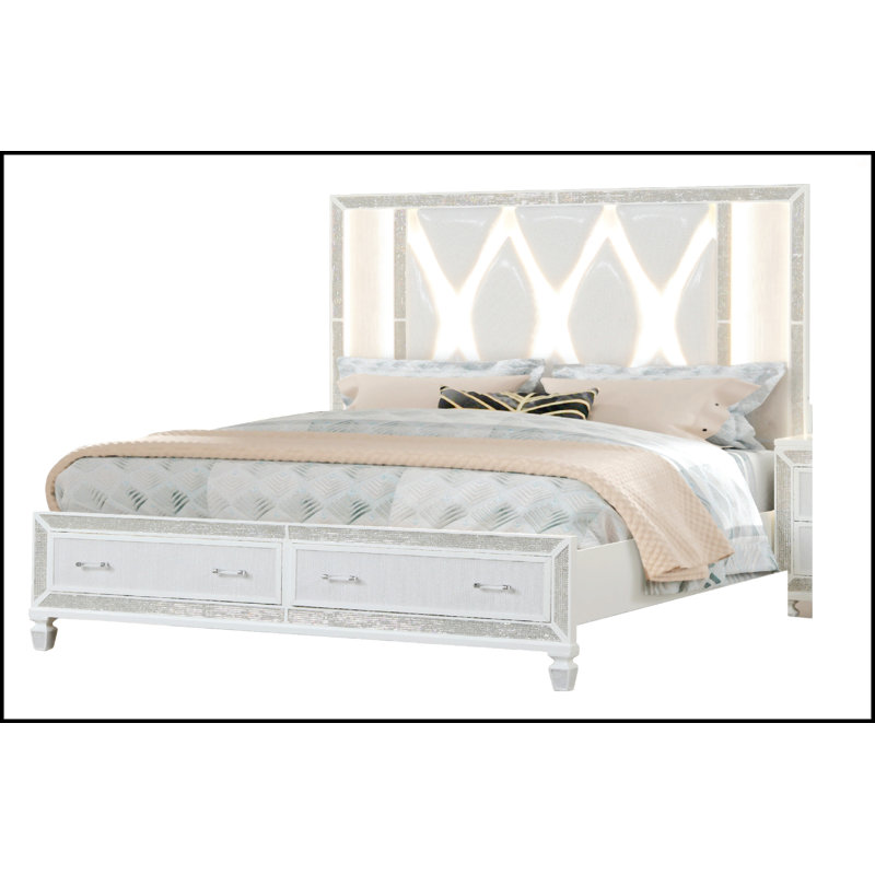 Grand lit de rangement Crystal