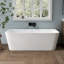 67' Wall-Mount Acrylic Bathtub Deep Soaking Bathtub