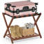 Porte-bagages en bambou pour chambre d'hôtel, support de valises pliables Modifier -98889459
