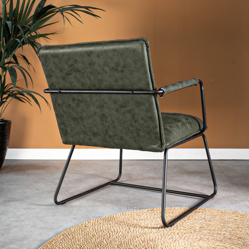 Shae Upholstered Accent Chair, Green