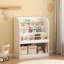Kids Bookshelf with Open Storage, Front-Facing Children's Bookcase, Multi-Tier Wooden Book Display Shelf
