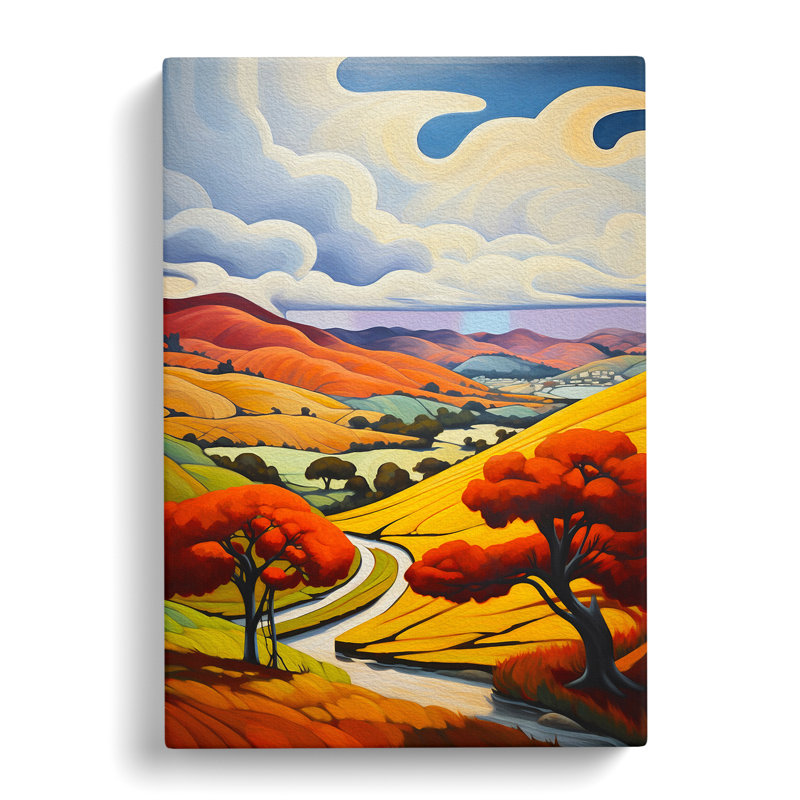 Landscape Art Deco Art - Wrapped Canvas