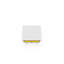 Table de chevet blanche et jaune
