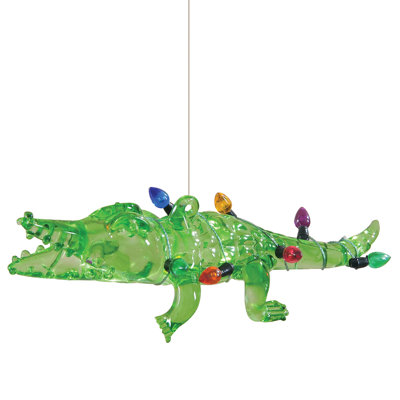 Ornement figurine suspendu alligator