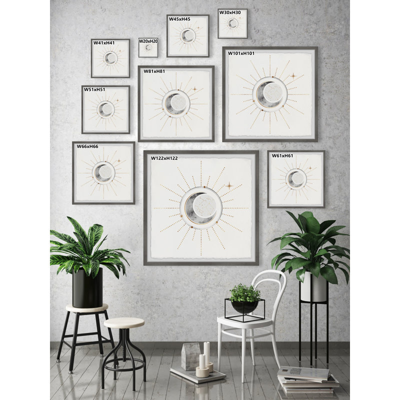 Celestial Sphere 1 Piece Single Picture Frame Wall Art, 81cm H x 81cm W x 3.81cm D