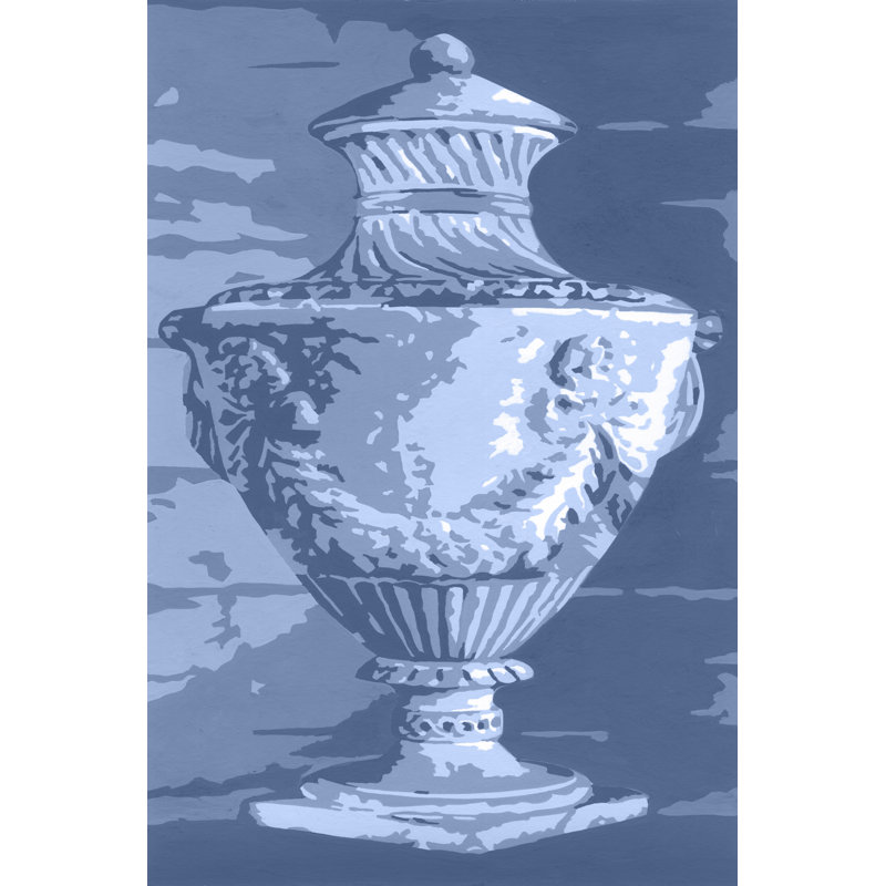 Graphic Urn IV by Ethan Harper - Wrapped Canvas Painting, 122 cm H x 81 cm W, Wrapped Canvas