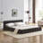 Chenille Fabric Grounded Bed Frame-1950865891