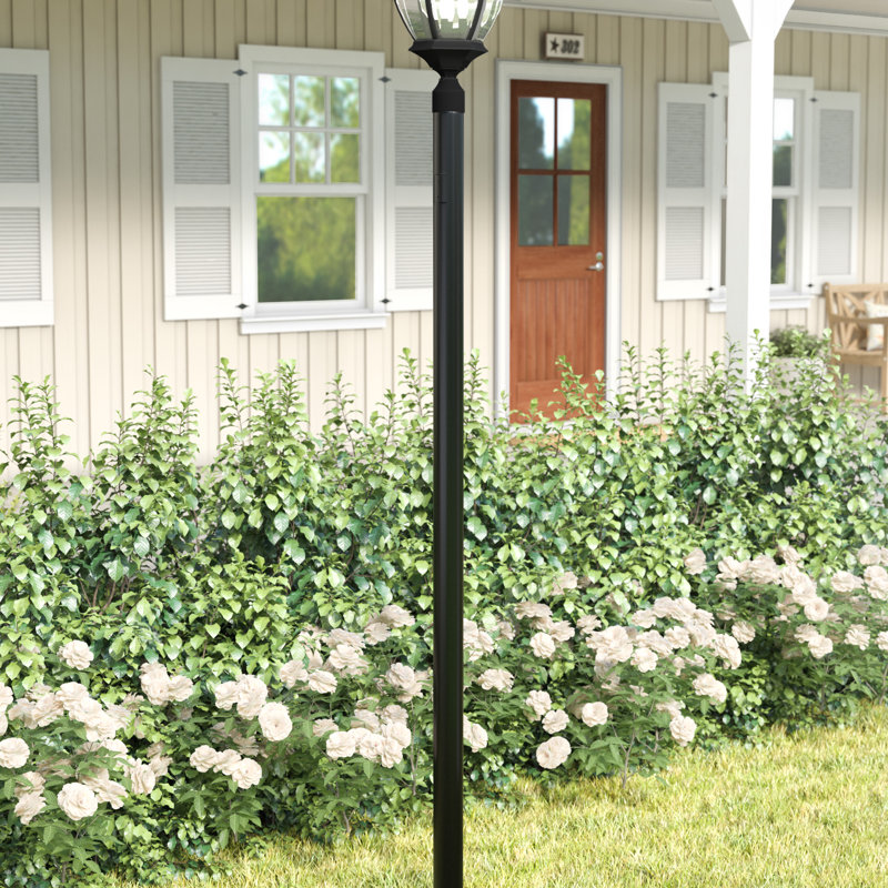 Lampadaire d'extérieur 84 po, Noir mat / Non / Non