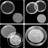 60PC 40MM Clear Round Coin Capsules Holders Case Container with Storage Box Case