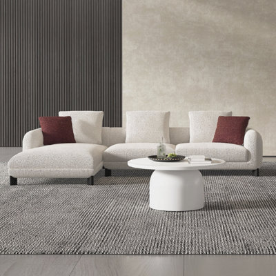 Upholstered " Boucle Sofa