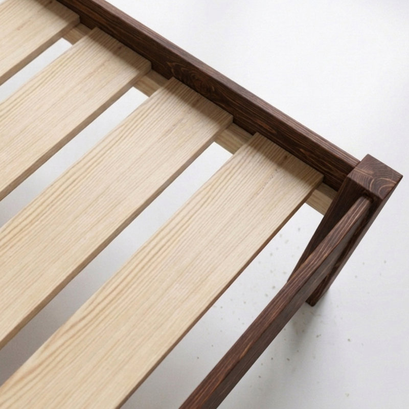 Structure de lit Edgecumbe, Grand lit, Expresso Wood