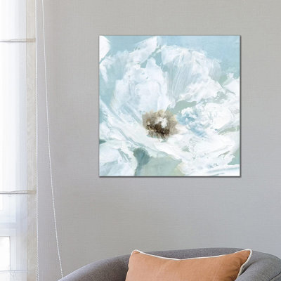 Single Poppy I 1 Piece Wrapped Canvas Wall Art