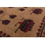 Tapis décoratif en laine de conception unique noué à la main New Age de 6 pi 5 po x 9 pi 6 po brun/brun clair/rouge