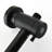 Stainless Steel Slide Bar Shower , Dual Heads, Matte Black, 1.8 Gpm Flow Rate, Rain / Massage Spray Pattern 7-Setting Flow, Dynamic Rainfall
