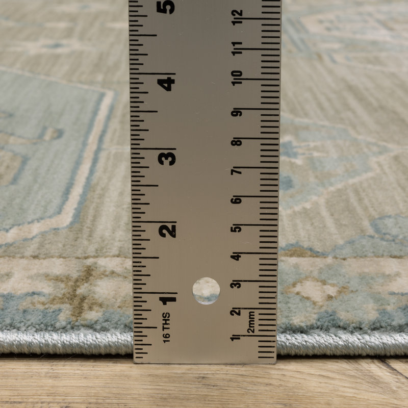 Graicyn Machine Woven Oriental Area Rug, Rectangle 3'3" x 5'