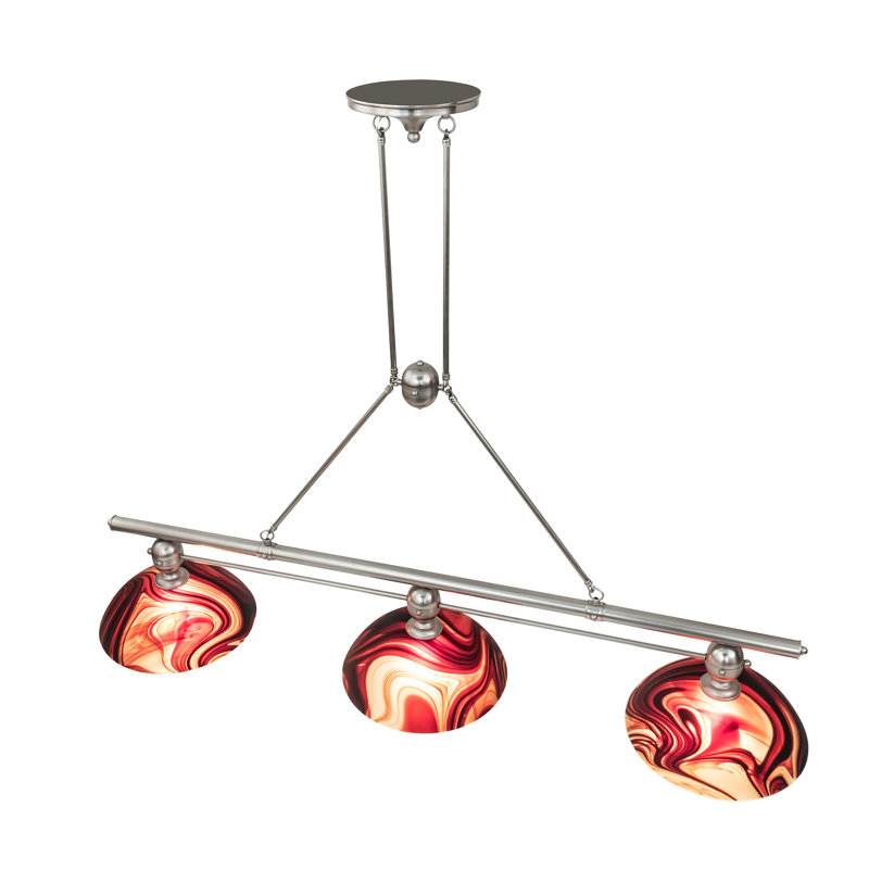 luminaire suspendu 3 lumières, Tourbillon cabernet