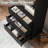 70" Farmhouse Bookcase with 3 Drawers - Tall Wooden Storage Shelf for Living Room, Office & Study,-1476619740
