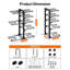 Metal Rectangle Free Standing Pot Rack-112556264