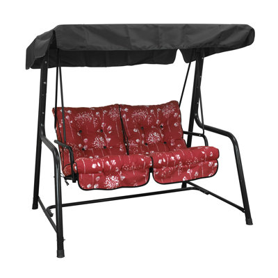 Arber 2 Person Metal Hanging Porch Swing and Cushions