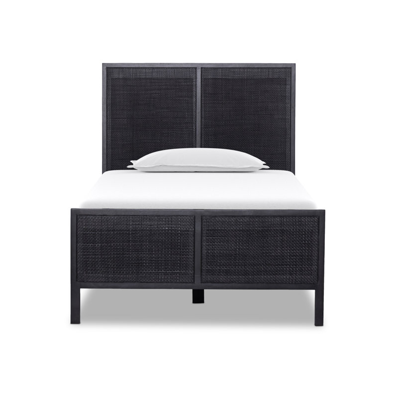 Sydney Bed, Twin, Black Wash W/ Black Cane