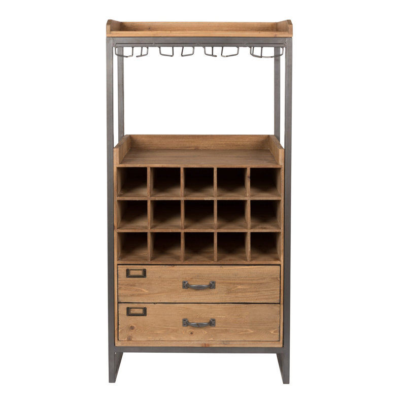 Edgar Solid Wood Bar Cabinet