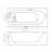 Right Drain Acrylic Soaking Bathtub, Glossy White Skirt, To Design, Hand-Twist Drain, Superior Heat Retention, Multi-Layer Reinforcement, Non-Slip Texture, Ergonomic Comfort, Overflow Feature,