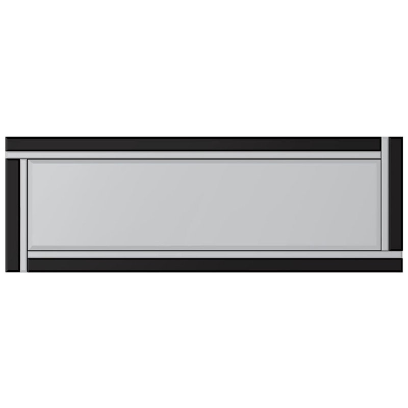Niesha Wood Flat Wall Mirror
