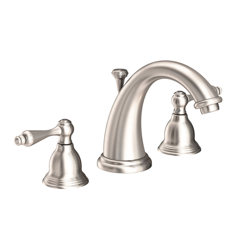 Seaport Widespread Bathroom Faucet with Drain Assembly, Satin Nickel