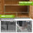 Outdoor Storage Cabinet Upgraded with Metal Frame Durable Storage Shed with Floor and Adjustable Shevels Waterproof Garden Tool Shed