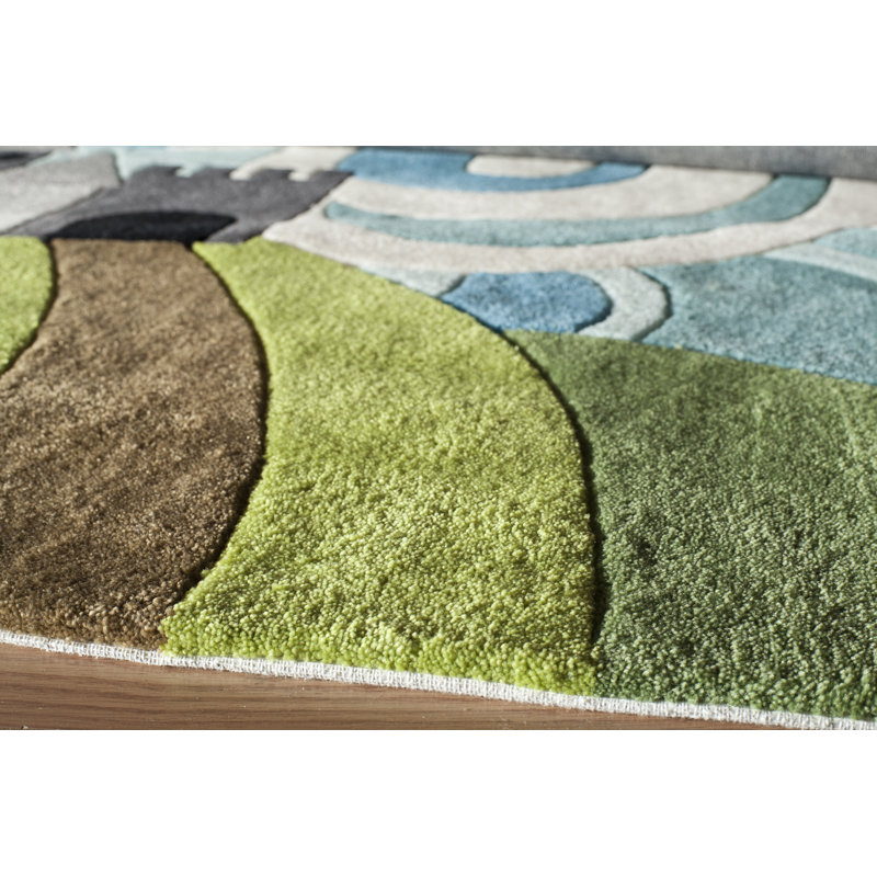 Cecelia Handmade Polyester Rug, Rectangle 3' x 5'