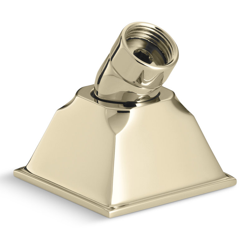 Memoirs Deck-Mount Handshower Holder with Hoses, Or éclatant de style français