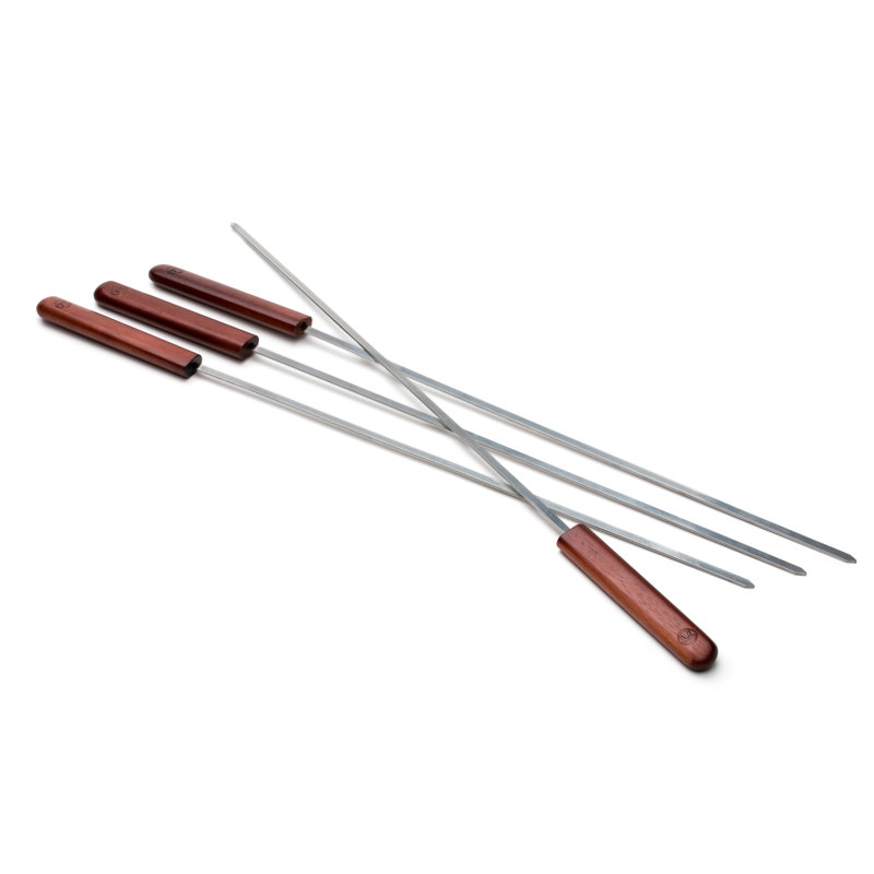 Rosewood Stainless Steel Skewer And Shish Kebab