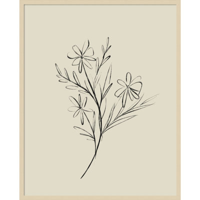 Line Drawn Flowers 1 Print