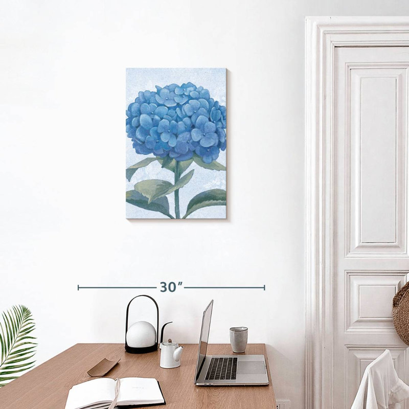 Harnek Blue Hydrangea II, 24" H x 16" W