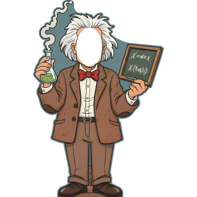 SS11301 Mad Scientist Einstein Beaker Chalkboard