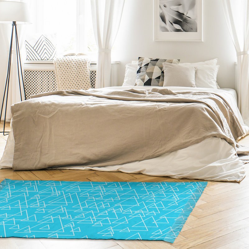 Tapis décoratif triangles éparpillés, Oui