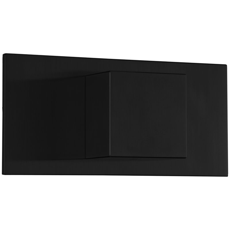 Ensemble de garniture de dérivation à 3 voies, SQU + boîte aux lettres, Noir