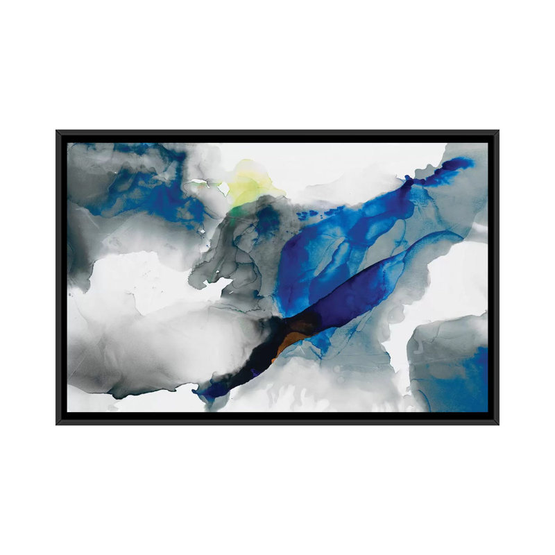 " Ephemeral I " by Sisa Jasper, 18" H x 26" W x 1.5" D, Black Framed Canvas