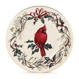 Lenox Winter Greetings 9" Cardinal Accent Plate