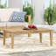 Table basse d'extérieur en bois d'acacia