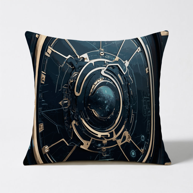 Galactic Nexus Indoor And Outdoor Throw Pillow, Square 16"