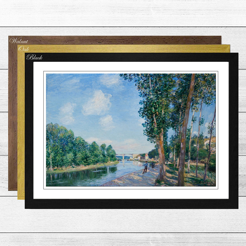 Alfred Sisley - Single Picture Frame Painting, Black