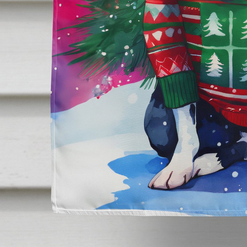 Polyester double face Noël, H 40 po x l 28 po