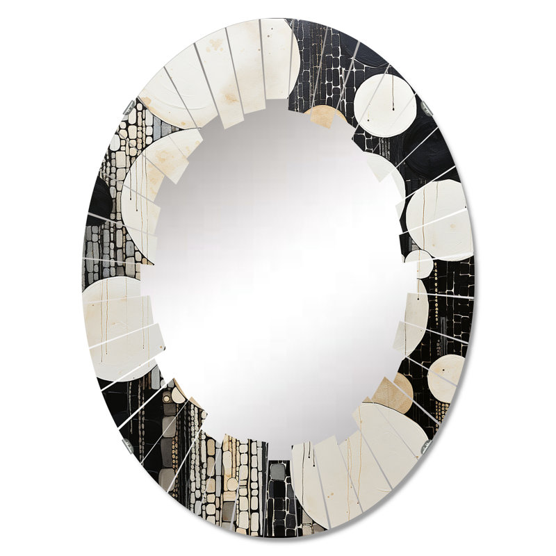 Reg - Miroir mural moderne ovale, 36 po x 24 po