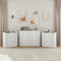 Ensemble de chambre à coucher 3 pièces Peiffer: commode 9 tiroirs et commode 3 tiroirs et commode 3 tiroirs (ensemble de 3)