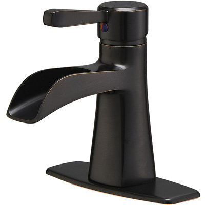 Single-handle Bathroom Faucet with Drain Assembly