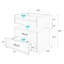 1 Set Nightstand With Adjustable LED Strip Light, 2-Drawers, Large Storage Space, Suitable For Bedside Table, Coffee Table, Sofa Side Table Or End Table For Study Desk-3907603