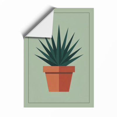 Potted Agave Botanical - Print