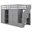 Lit mezzanine simple avec placards Jaico