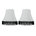 Off White with Black Fringe